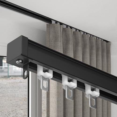 MNBVH Verstellbare Teleskop -Duschvorhangstabstange robust und leicht zu installieren, die schwere Deckenspur 2 mm Dicke Doppelvorhangschiene für Bad Spacesaving Design MNBVH Verstellbare Teleskop -Duschvorhangstabstange robust und leicht zu installieren, die schwere Deckenspur 2 mm Dicke Doppelvorhangschiene für Bad Spacesaving Design von MNBVH