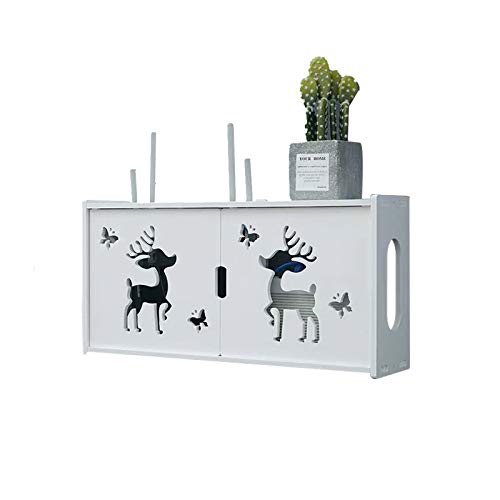 MNBVH Wand Router Aufbewahrungsbox Weiß WLAN Box Router Regal TV Kabel Verstecken Box Router Kabel Cable Organizer Box WiFi Router Storage Box B MNBVH Wand Router Aufbewahrungsbox Weiß WLAN Box Router Regal TV Kabel Verstecken Box Router Kabel Cable Organizer Box WiFi Router Storage Box B von MNBVH
