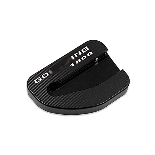 MNEUEQ Dauerhaft haltbar Motorrad Seitenständer Ständer Seitenständer Vergrößern Verlängerungspads Für Goldwing 1800 GL1800 F6B 2010-2017(Schwarz) von MNEUEQ