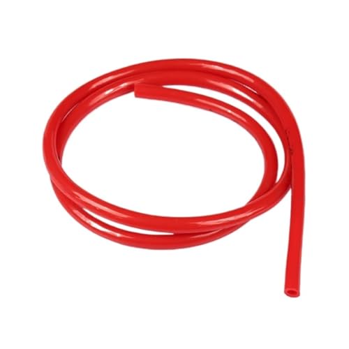 Benzinhahn Schalter 1M Nylon Motorrad Schlauch Benzin Kraftstoff Linie Gas Öl Rohr Rohr Fit Für Mini Moto Dirt Bike Öltankhahn Petcock Ventil(Red) von MNEVZX