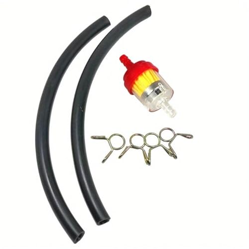 Benzinhahn Schalter 6MM Dirt Bike ATV Roller Kraftstofftank Petcock Ventile Auf/Off Schalter + Innenfilter Benzin + Linie Schlauch T Öltankhahn Petcock Ventil(E) von MNEVZX