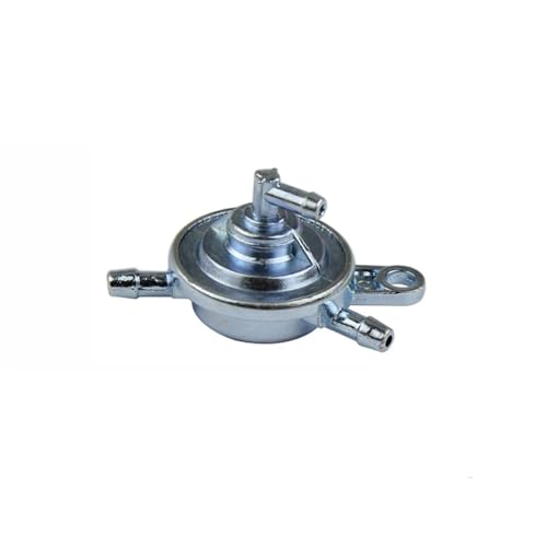 Benzinhahn Schalter Aluminium Motorrad Gas Benzinhahn Hahn Ventil Schalter Pumpe Gewinde Zubehör Fit Für GY6 50 125 150cc Roller Moped ATV Öltankhahn Petcock Ventil(3-Way) von MNEVZX