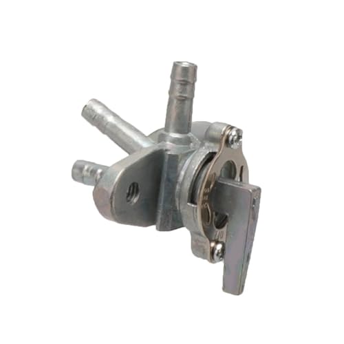 Benzinhahn Schalter Motorrad 6mm Inline-Kraftstoffventil Petcock Gas Tank Cut-Off-Wahlschalter 3-Wege-Ersatz für Dirt Pit Bike ATV Öltankhahn Petcock Ventil von MNEVZX