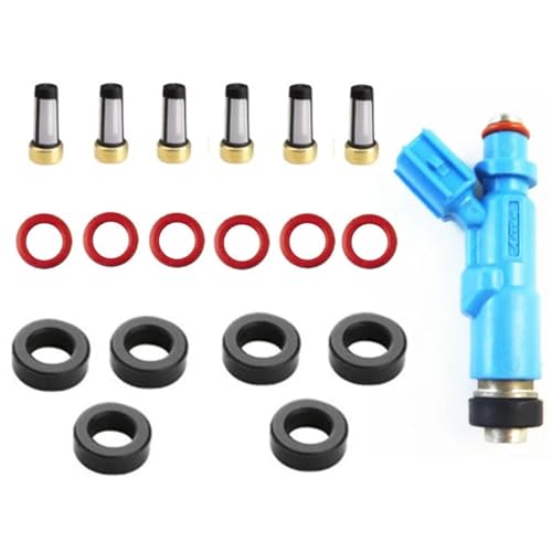 Einspritzdüsen Einspritzdüse Benziner 6sets Kraftstoff Injektor Reparatur Kit Fit Für Toyota Fit Für Yaris Fit Für Vitz Fit Für Verso Fit Für Prius von MNEVZX