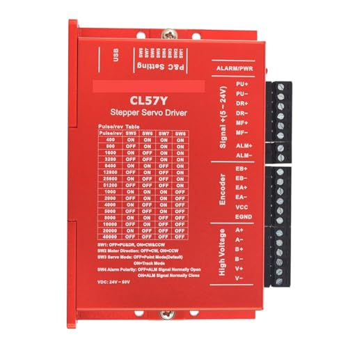 MNEVZX Schrittmotor Schiff Nema 23 3Nm Closed Loop Schrittmotor Kit mit Encoder und Servotreiber CL57Y CNC Kit 1-CL57Y-S30-1M5 Ersatz-Motor 3D Drucker(Only Driver) von MNEVZX
