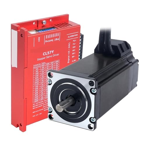 MNEVZX Schrittmotor Schiff Nema 23 3Nm Closed Loop Schrittmotor Kit mit Encoder und Servotreiber CL57Y CNC Kit 1-CL57Y-S30-1M5 Ersatz-Motor 3D Drucker(Without Power) von MNEVZX