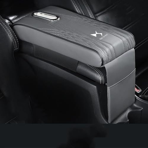 MNGKIQC Auto Armlehnen Polster, für Citroen DS Spirit DS3 DS4 DS4S DS5 DS 5LS DS6 DS7 Mittelkonsole Multifunktionales Auto Armlehnen Auflage Zubehör,A von MNGKIQC