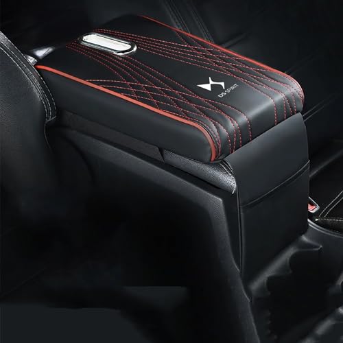 MNGKIQC Auto Armlehnen Polster, für Citroen DS Spirit DS3 DS4 DS4S DS5 DS 5LS DS6 DS7 Mittelkonsole Multifunktionales Auto Armlehnen Auflage Zubehör,C von MNGKIQC