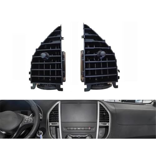 MNGNCBXWK Für Mercedes Für VITO Für Benz 2017 2018 2019 2020 2021 Auto-Front-AC-Klimaanlagen-Entlüftungsgitter-Auslassabdeckung Auto-Luftauslass(Middle 2 pcs) von MNGNCBXWK