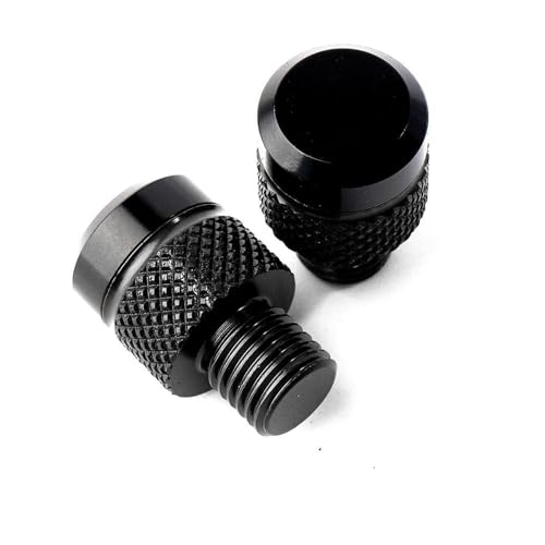 MNGNCBXWK Für Suzuki GSXS 750 GSX-S 750 GSX S750 GSXS 1000 GSXS125 150 950 Motorrad-Rückspiegellochstopfen Schraubenbolzen Abdeckkappen Motorrad Rückspiegel(Schwarz) von MNGNCBXWK