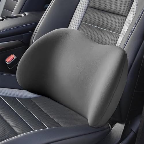 Auto Nackenkissen Und Lendenkissen Auto Für Hyundai i10 i20 i30 i40 ix20 ix25 ix35 ix55 G80 HB20 Getz Reina, Memory Foam Und Atmungsaktiver Abnehmbarer Abdeckung,Grey- Lumbar Cushion von MNHCAC