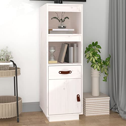 Highboard Weiß gartenschrank sideboards for Innenraum Schlafzimmer 34x40x108,5 cm Massivholz Kiefer Highboard Weiß gartenschrank sideboards for Innenraum Schlafzimmer 34x40x108,5 cm Massivholz Kiefer von MNISDFL