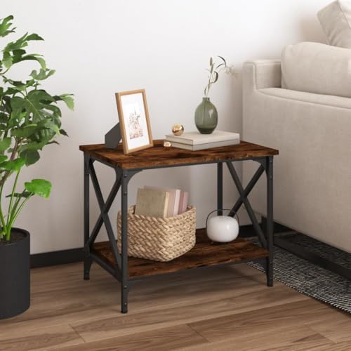 MNISDFL Beistelltisch Räuchereiche Wohnzimmer möbel beistelltisch for Esszimmer Wohnzimmer 55x38x45 cm Holzwerkstoff MNISDFL Beistelltisch Räuchereiche Wohnzimmer möbel beistelltisch for Esszimmer Wohnzimmer 55x38x45 cm Holzwerkstoff von MNISDFL