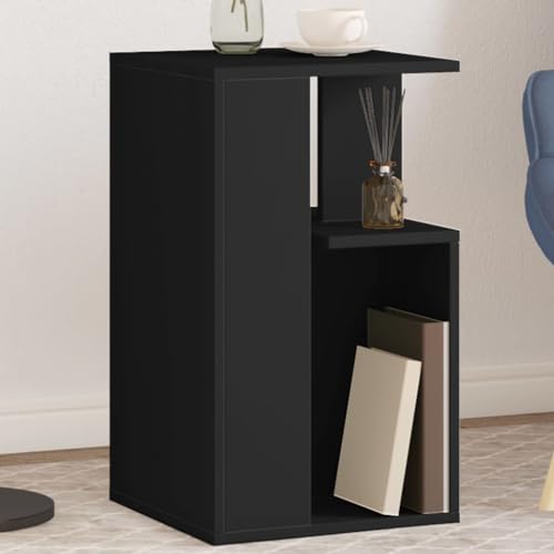 MNISDFL Beistelltisch Schwarz Coffee Table wohnzimmertisch for Innenraum Wohnzimmer 35x35x60 cm Holzwerkstoff MNISDFL Beistelltisch Schwarz Coffee Table wohnzimmertisch for Innenraum Wohnzimmer 35x35x60 cm Holzwerkstoff von MNISDFL