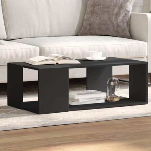 MNISDFL Couchtisch Schwarz Coffee Table couchtisch for Innenraum Wohnzimmer 89,5x48x30 cm Holzwerkstoff von MNISDFL