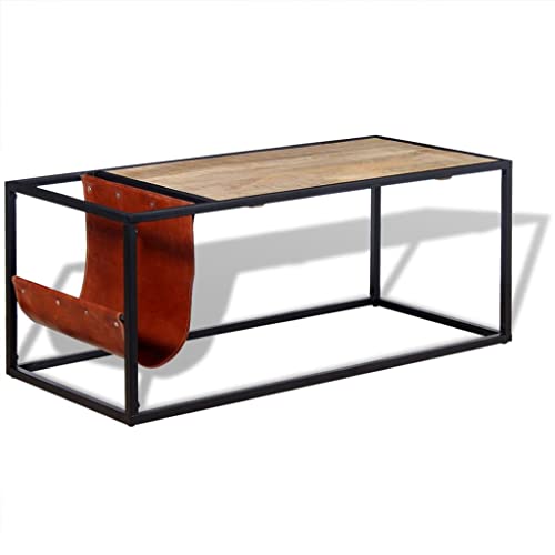 MNISDFL Couchtisch mit Zeitschriftenhalter aus Echtleder Wohnzimmer möbel Coffee Table for Innenraum Wohnzimmer 110x50x45 cm MNISDFL Couchtisch mit Zeitschriftenhalter aus Echtleder Wohnzimmer möbel Coffee Table for Innenraum Wohnzimmer 110x50x45 cm von MNISDFL