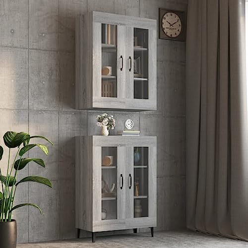 MNISDFL Hängeschrank Grau Sonoma flurschrank sideboards for Wohnzimmer Büro 69,5x34x90 cm MNISDFL Hängeschrank Grau Sonoma flurschrank sideboards for Wohnzimmer Büro 69,5x34x90 cm von MNISDFL