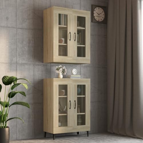 MNISDFL Hängeschrank Sonoma-Eiche flurschrank gartenschrank for Wohnzimmer Schlafzimmer 69,5x34x90 cm MNISDFL Hängeschrank Sonoma-Eiche flurschrank gartenschrank for Wohnzimmer Schlafzimmer 69,5x34x90 cm von MNISDFL