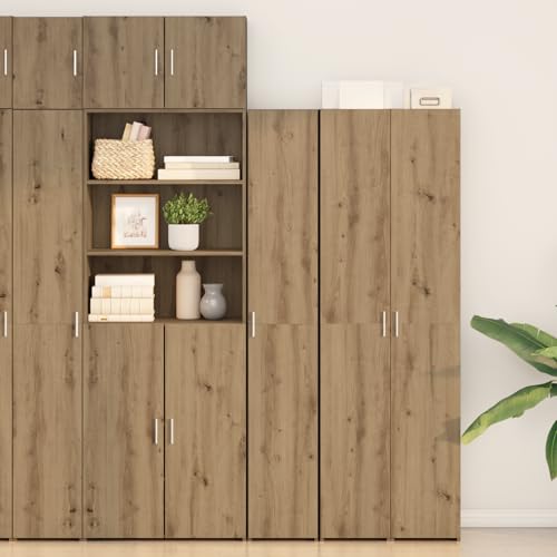 MNISDFL Highboard Artisan Eiche sideboards kommoden for Wohnzimmer Innenraum 30x42,5x185 cm Holzwerkstoff von MNISDFL