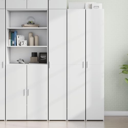 MNISDFL Highboard Weiß kommoden sideboards for Schlafzimmer Wohnzimmer 30x42,5x185 cm Holzwerkstoff von MNISDFL