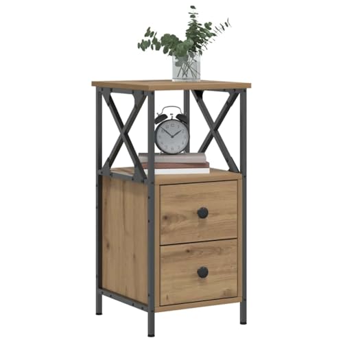 MNISDFL Nachttisch Artisan-Eiche nachtschrank nachttisch for Schlafzimmer Zimmer 34x35,5x70 cm Holzwerkstoff von MNISDFL