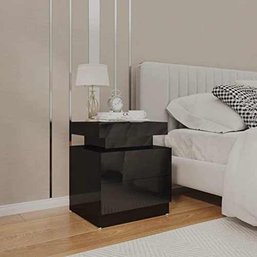 MNISDFL Nachttisch Hochglanz-Schwarz kommode mit schubladen badschrank schmal for Zimmer Wohnzimmer 45x35x52 cm Holzwerkstoff MNISDFL Nachttisch Hochglanz-Schwarz kommode mit schubladen badschrank schmal for Zimmer Wohnzimmer 45x35x52 cm Holzwerkstoff von MNISDFL