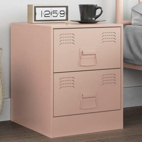 MNISDFL Nachttisch Rosa Bedside Table nachtschrank for Schlafzimmer Wohnzimmer 34,5x39x44 cm Stahl MNISDFL Nachttisch Rosa Bedside Table nachtschrank for Schlafzimmer Wohnzimmer 34,5x39x44 cm Stahl von MNISDFL
