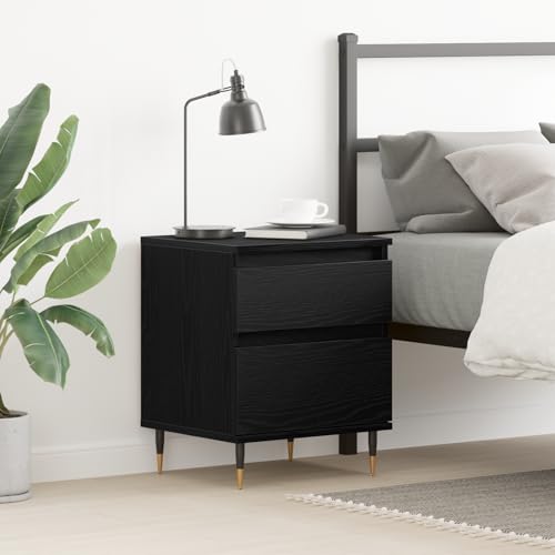 MNISDFL Nachttisch Schwarz Eiche nachtschrank kommode mit schubladen for Wohnzimmer Zimmer 40x35x50 cm Holzwerkstoff MNISDFL Nachttisch Schwarz Eiche nachtschrank kommode mit schubladen for Wohnzimmer Zimmer 40x35x50 cm Holzwerkstoff von MNISDFL