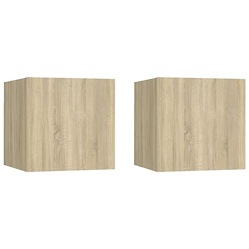 MNISDFL Nachttische 2 STK. Sonoma-Eiche beistelltisch nachtschrank for Schlafzimmer Zimmer 30,5x30x30 cm Holzwerkstoff MNISDFL Nachttische 2 STK. Sonoma-Eiche beistelltisch nachtschrank for Schlafzimmer Zimmer 30,5x30x30 cm Holzwerkstoff von MNISDFL
