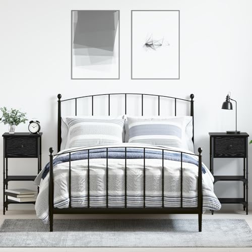 MNISDFL Nachttische 2 Stück Schwarze Eiche Bedside Table nachtschrank for Zimmer Schlafzimmer 34x36x70 cm Holzwerkstoff MNISDFL Nachttische 2 Stück Schwarze Eiche Bedside Table nachtschrank for Zimmer Schlafzimmer 34x36x70 cm Holzwerkstoff von MNISDFL
