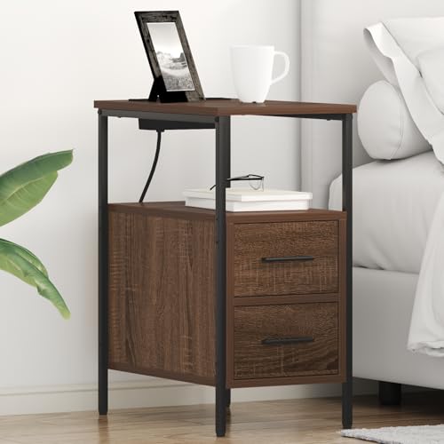 MNISDFL Nachttische 2 pcs Braune Eiche nachtschrank badschrank schmal for Schlafzimmer Wohnzimmer 30 x 48 x 61 cm Holzwerkstoff MNISDFL Nachttische 2 pcs Braune Eiche nachtschrank badschrank schmal for Schlafzimmer Wohnzimmer 30 x 48 x 61 cm Holzwerkstoff von MNISDFL