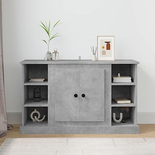 MNISDFL Schränke Anrichte Mehrzweckschrank Sideboard Betongrau 100x35,5x60 cm Holzwerkstoff von MNISDFL