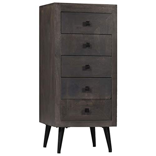 MNISDFL Schränke Anrichte Mehrzweckschrank Sideboard Mangoholz Massiv 40 x 40 x 91 cm von MNISDFL