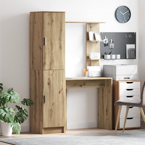 MNISDFL Schreibtisch mit Stauraum Eiche Holzwerkstoff sideboards gartenschrank for Wohnzimmer Innenraum MNISDFL Schreibtisch mit Stauraum Eiche Holzwerkstoff sideboards gartenschrank for Wohnzimmer Innenraum von MNISDFL
