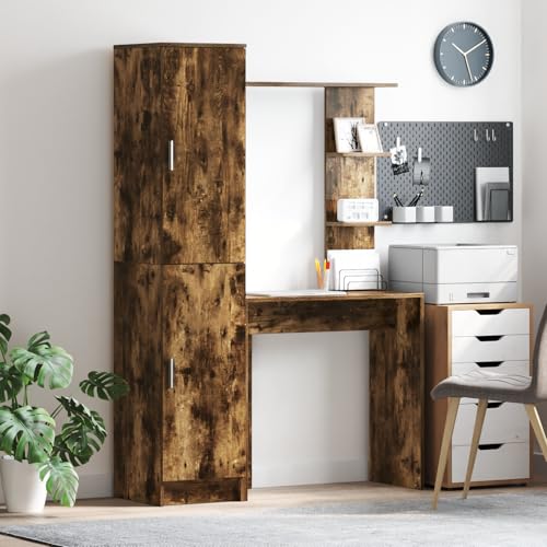 MNISDFL Schreibtisch mit Stauraum aus geräuchertem Eichenholz gartenschrank sideboards for Innenraum Büro von MNISDFL
