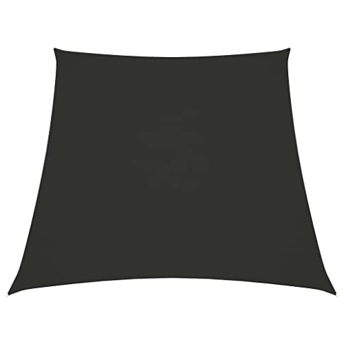 MNISDFL Sichtschutz Balkon seitenwand Zaun sichtschutz Sonnensegel Oxford-Gewebe Trapezförmig 2/4x3 m Anthrazit von MNISDFL