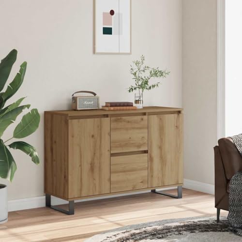MNISDFL Sideboard Artisan-Eiche kommoden gartenschrank for Wohnzimmer Schlafzimmer 104x35x70 cm Holzwerkstoff MNISDFL Sideboard Artisan-Eiche kommoden gartenschrank for Wohnzimmer Schlafzimmer 104x35x70 cm Holzwerkstoff von MNISDFL