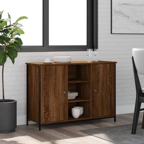 MNISDFL Sideboard Braun Eichen-Optik kleiderschrank sideboards for Innenraum Schlafzimmer 100x35x70 cm Holzwerkstoff MNISDFL Sideboard Braun Eichen-Optik kleiderschrank sideboards for Innenraum Schlafzimmer 100x35x70 cm Holzwerkstoff von MNISDFL