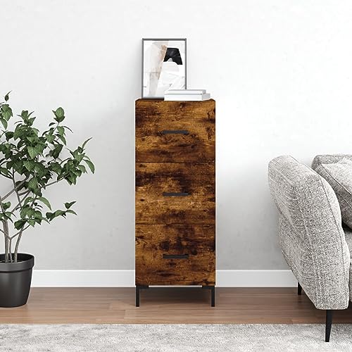 MNISDFL Sideboard Räuchereiche Schrank gartenschrank for Büro Schlafzimmer 34,5x34x90 cm Holzwerkstoff MNISDFL Sideboard Räuchereiche Schrank gartenschrank for Büro Schlafzimmer 34,5x34x90 cm Holzwerkstoff von MNISDFL