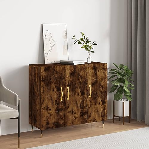 MNISDFL Sideboard Räuchereiche Schrank sideboards for Innenraum Büro 90x34x80 cm Holzwerkstoff MNISDFL Sideboard Räuchereiche Schrank sideboards for Innenraum Büro 90x34x80 cm Holzwerkstoff von MNISDFL