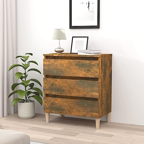 MNISDFL Sideboard Räuchereiche flurschrank Schrank for Büro Innenraum 60x35x69 cm Holzwerkstoff von MNISDFL