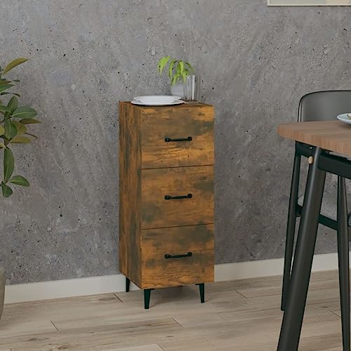 MNISDFL Sideboard Räuchereiche flurschrank Schrank for Innenraum Wohnzimmer 34,5x34x90 cm Holzwerkstoff MNISDFL Sideboard Räuchereiche flurschrank Schrank for Innenraum Wohnzimmer 34,5x34x90 cm Holzwerkstoff von MNISDFL