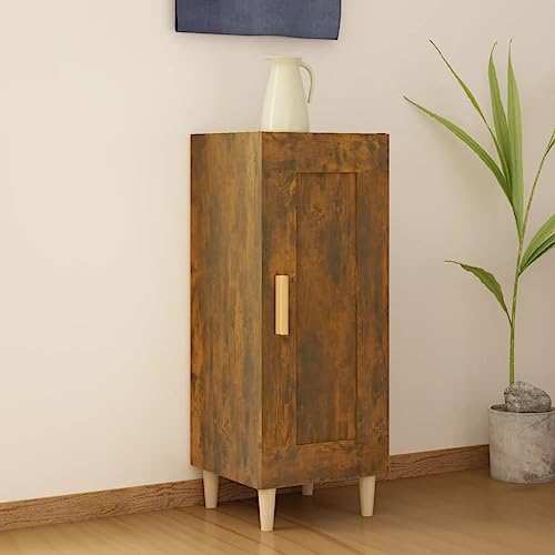 MNISDFL Sideboard Räuchereiche gartenschrank flurschrank for Büro Wohnzimmer 34,5x34x90 cm Holzwerkstoff von MNISDFL