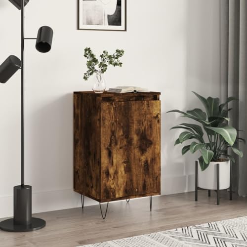 MNISDFL Sideboard Räuchereiche gartenschrank gartenschrank for Innenraum Schlafzimmer 40x35x70 cm Holzwerkstoff von MNISDFL
