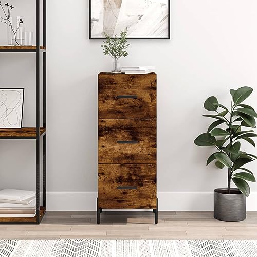 MNISDFL Sideboard Räuchereiche gartenschrank kleiderschrank for Innenraum Wohnzimmer 34,5x34x90 cm Holzwerkstoff MNISDFL Sideboard Räuchereiche gartenschrank kleiderschrank for Innenraum Wohnzimmer 34,5x34x90 cm Holzwerkstoff von MNISDFL