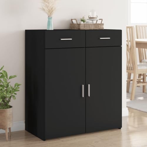 MNISDFL Sideboard Schwarz sideboards flurschrank for Wohnzimmer Schlafzimmer 80x42,5x93 cm Holzwerkstoff MNISDFL Sideboard Schwarz sideboards flurschrank for Wohnzimmer Schlafzimmer 80x42,5x93 cm Holzwerkstoff von MNISDFL