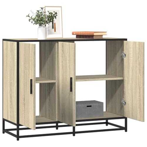 MNISDFL Sideboard Sonoma-Eiche sideboards Schrank for Innenraum Büro 94x35x76 cm Holzwerkstoff MNISDFL Sideboard Sonoma-Eiche sideboards Schrank for Innenraum Büro 94x35x76 cm Holzwerkstoff von MNISDFL