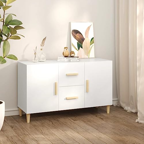 MNISDFL Sideboard Weiß gartenschrank kleiderschrank for Schlafzimmer Wohnzimmer 100x36x60 cm Holzwerkstoff MNISDFL Sideboard Weiß gartenschrank kleiderschrank for Schlafzimmer Wohnzimmer 100x36x60 cm Holzwerkstoff von MNISDFL