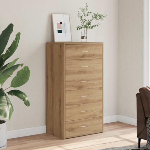 MNISDFL Sideboard mit 6 Schubladen Artisan-Eiche Schrank sideboards for Innenraum Büro 50x34x96 cm MNISDFL Sideboard mit 6 Schubladen Artisan-Eiche Schrank sideboards for Innenraum Büro 50x34x96 cm von MNISDFL