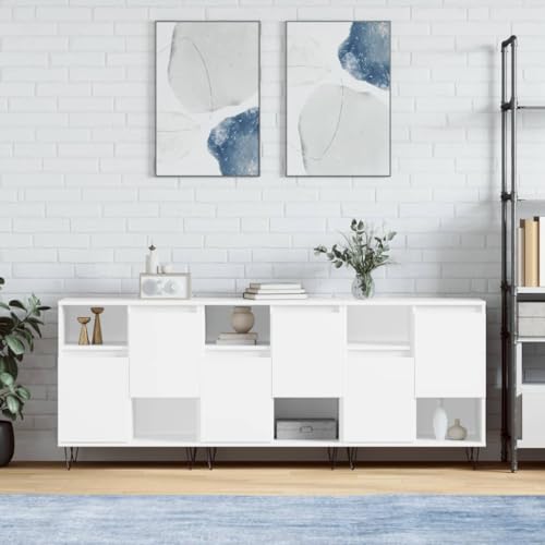 MNISDFL Sideboards 3 STK. Weiß Holzwerkstoff kommoden kleiderschrank for Büro Schlafzimmer MNISDFL Sideboards 3 STK. Weiß Holzwerkstoff kommoden kleiderschrank for Büro Schlafzimmer von MNISDFL